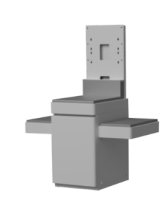 АТОЛ КСО 3хх5. Тумба со стойкой без выреза под весы. АТОЛ КСО 3хх5. Тумба со стойкой без выреза под весы.