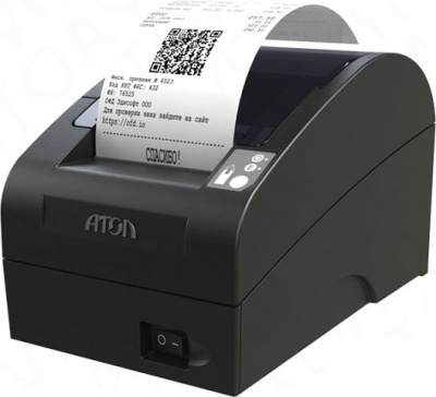 ККТ АТОЛ FPrint-22ПТК. Черный. Без ФН/Без ЕНВД. RS+USB+Ethernet (5.0)