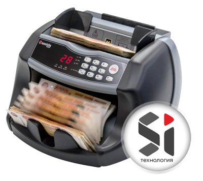 Счетчик банкнот передней загрузки Cassida 6650 UV/MG RUB Счетчик банкнот передней загрузки Cassida 6650 UV/MG RUB