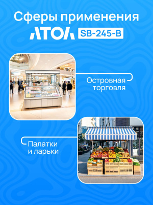 Денежный ящик АТОЛ SB-245-B черный, 245*320*90, механический